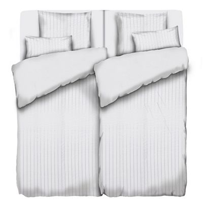 SOFT WAVE Wendebettwäsche uni, breite Streifen MF Seersucker Doppelbett, 8tlg.