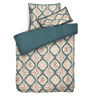 WINTERENGEL Premium Wendebettwäsche Herbst-Optik Mikrofaser Flanell Einzelbett, 3tlg.