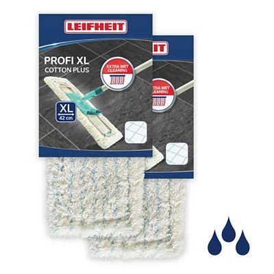 Thumbnail - LEIFHEIT 2er Set Wischbezug Profi XL geeignet für Fliesen und Steinböden