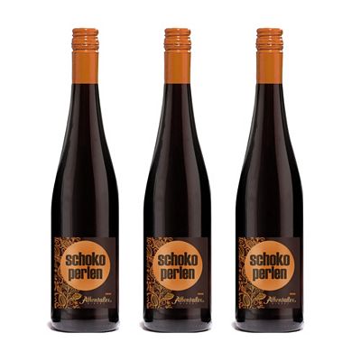 Thumbnail - AFFENTALER WEIN Schoko Perlen Secco aus Rotwein exklusiv bei QVC Inhalt 3x 0,75l