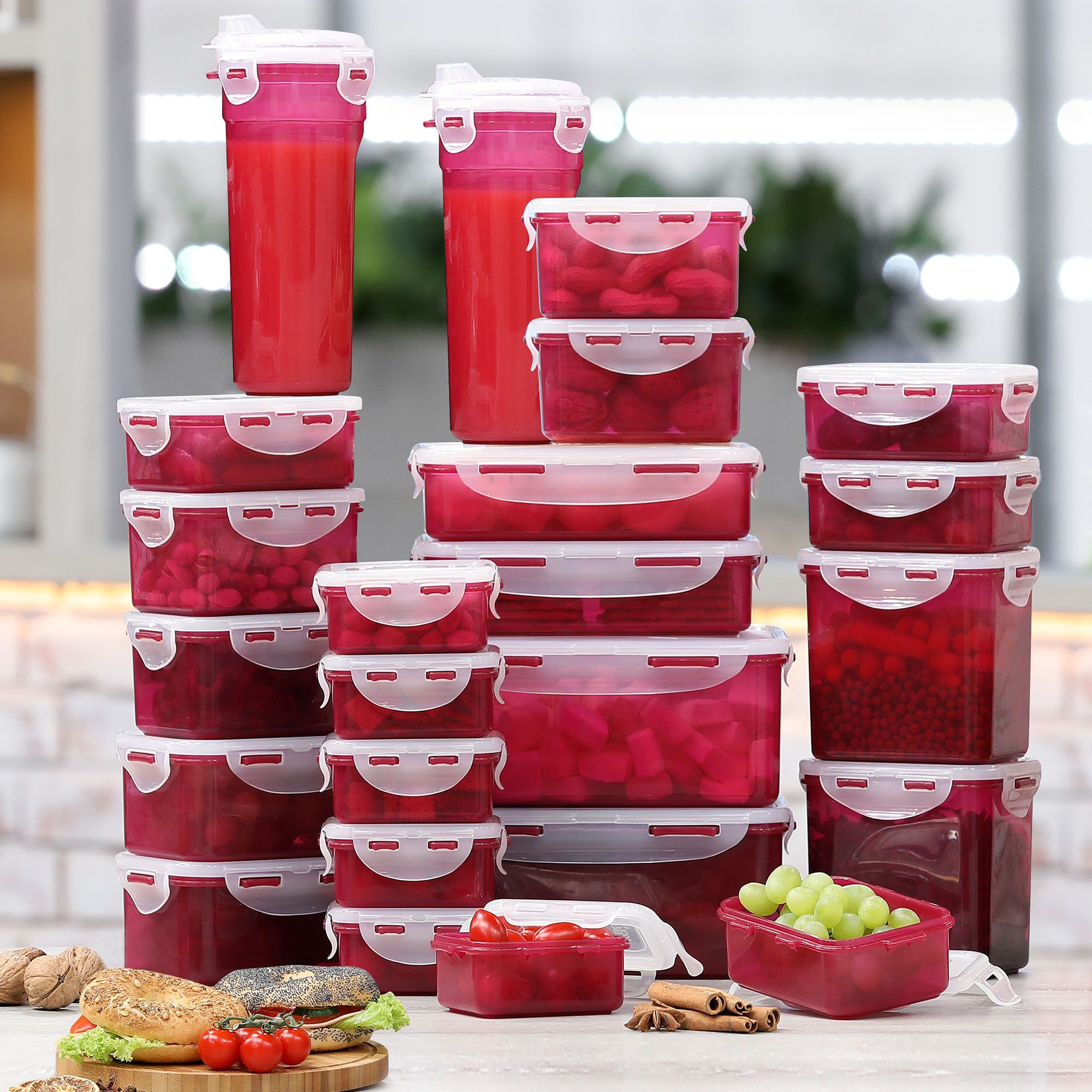 LOCK&LOCK Frischhaltedosen stapelbar 180ml2,3l 24 Dosen Page 1 — QVC.de