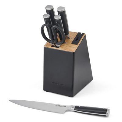 Thumbnail - KITCHENAID® Messerblock integr. Schleifer japanischer Edelstahl 7tlg.