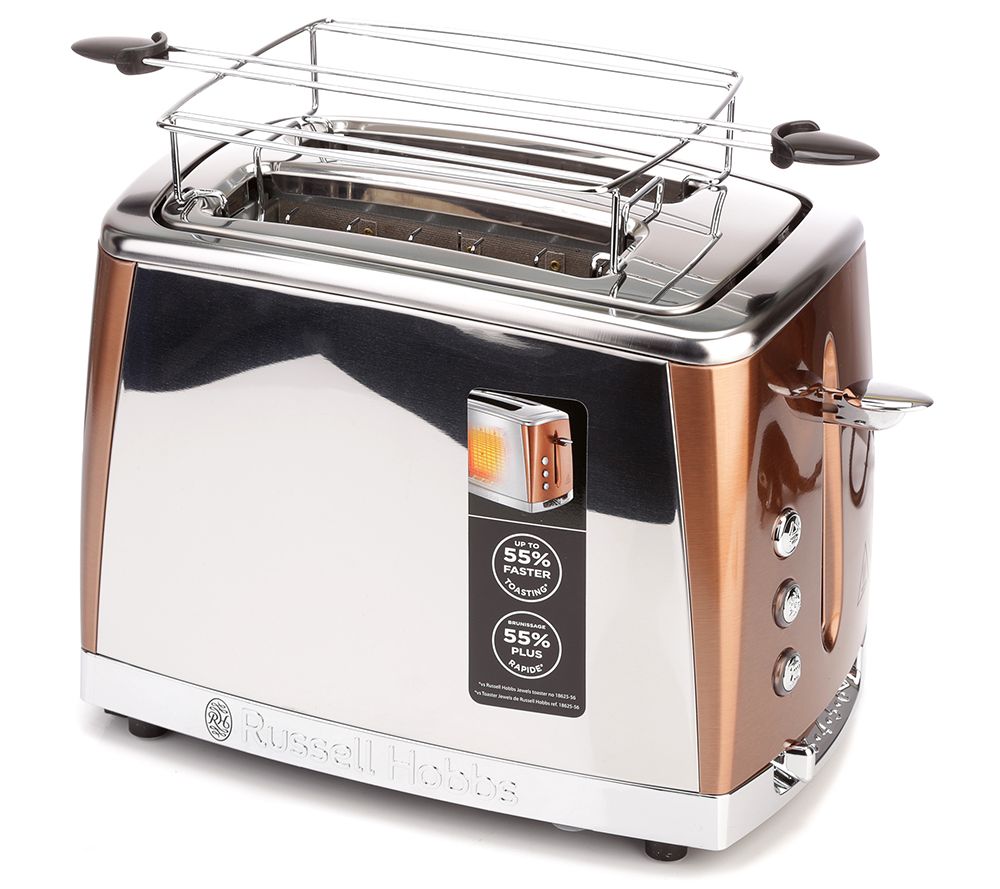 RUSSELL HOBBS Luna Copper Toaster 6 Röststufen 1.550W QVC.de