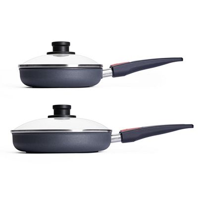 WOLL® Diamond Lite Pfannen-Set 2tlg. Ø20cm & Ø24cm inkl. 2 Glasdeckeln
