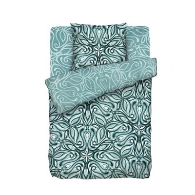 MONT CHALET Wendebettwäsche & bedrucktes Bettlaken Mikrofaser Chinchilla Einzelbett, 3tlg.