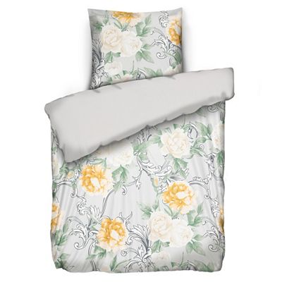 WINTERENGEL Wendebettwäsche Rosenranke Mikrofaser Flanell Einzelbett, 2tlg.