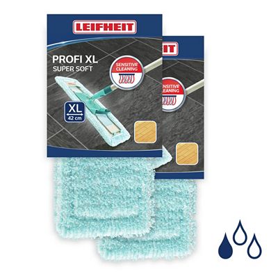 Thumbnail - LEIFHEIT 2er Set Wischbezug Profi XL geeignet für Parkett und Holzböden