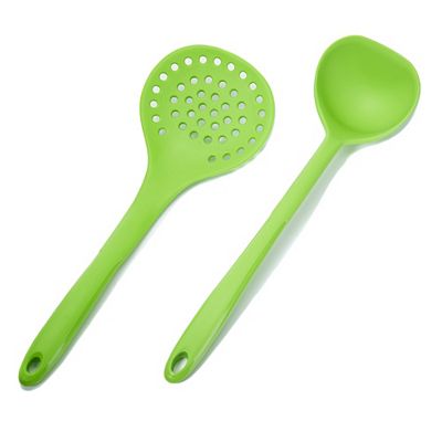 KOCHBLUME® Sieblöffel & Schöpfkelle Größe L Silikon, 2tlg.