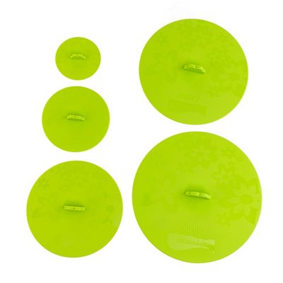 KOCHBLUME® 5 Frischhaltedeckel FrischFIXX Silikon Ø 9cm, 13cm, 18cm, 22cm & 25cm