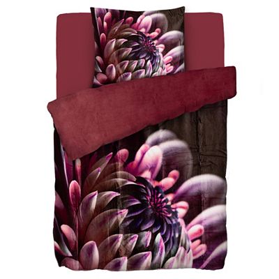 MONT CHALET Wendebettwäsche floraler Fotodruck Mikrofaser Chinchilla Einzelbett, 3tlg.