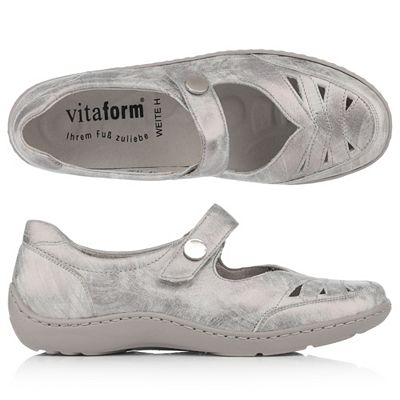 B-Ware VITAFORM Mary-Jane Nappaleder Schimmereffekt