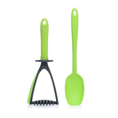 KOCHBLUME® Soßenlöffel & Kartoffelstampfer aus Silikon 2tlg.