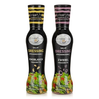 Thumbnail - KITCHENCRAZY Salat Dressing zum Sprühen aus Italien Inhalt 2x 140ml