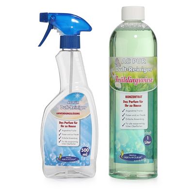AQUA CLEAN PUR Duft-Reiniger Konzentrat Frühlingswiese 1l inkl. Sprühflasche