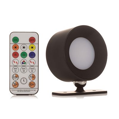 kabellose LED-Wandleuchte 3 Helligkeitsstufen 16 RGB, 360° drehbar inkl. Fernbedienung