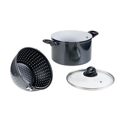 GENIUS Cerafit® Magic Pot Kochtopf ⌀ 24cm, inkl. Sieb & Deckel 3tlg. Set
