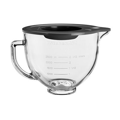 KITCHENAID® Glasschüssel 5KSM5GB 4,7 Volumen mit Silikondeckel