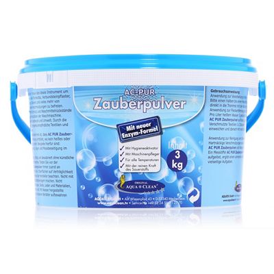 AQUA CLEAN PUR Zauberpulver Waschkraftverstärker mit extra Flecklösekraft 3kg