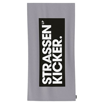 STRASSENKICKER Bade-Strandtuch Logo-Motiv Baumwolle Velours ca. 75x150cm