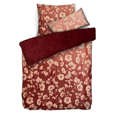 MONT CHALET Wendebettwäsche Blüten Mikrofaser Chinchilla Einzelbett, 3tlg.