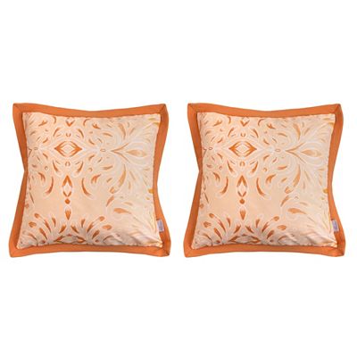 SOFT HARMONY 2 Dekokissenhüllen Ornamente Mikrofaser samtweich waschbar, ca. 50x50cm