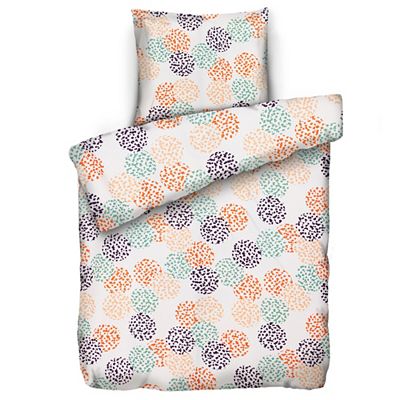 SOFT HARMONY Bettwäsche Grafik mit Punkten Mikrofaser samtweich Einzelbett, 2tlg.