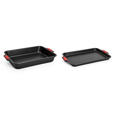 WOLL® Let's bake Backformen-Set, 2tlg. Backblech und Backform je 33x23cm