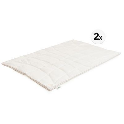 GOLDWOLKE 2 Ganzjahresdecken Mikrofaser NUVOLAFILL mit mehr Bauschkraft Größenauswahl