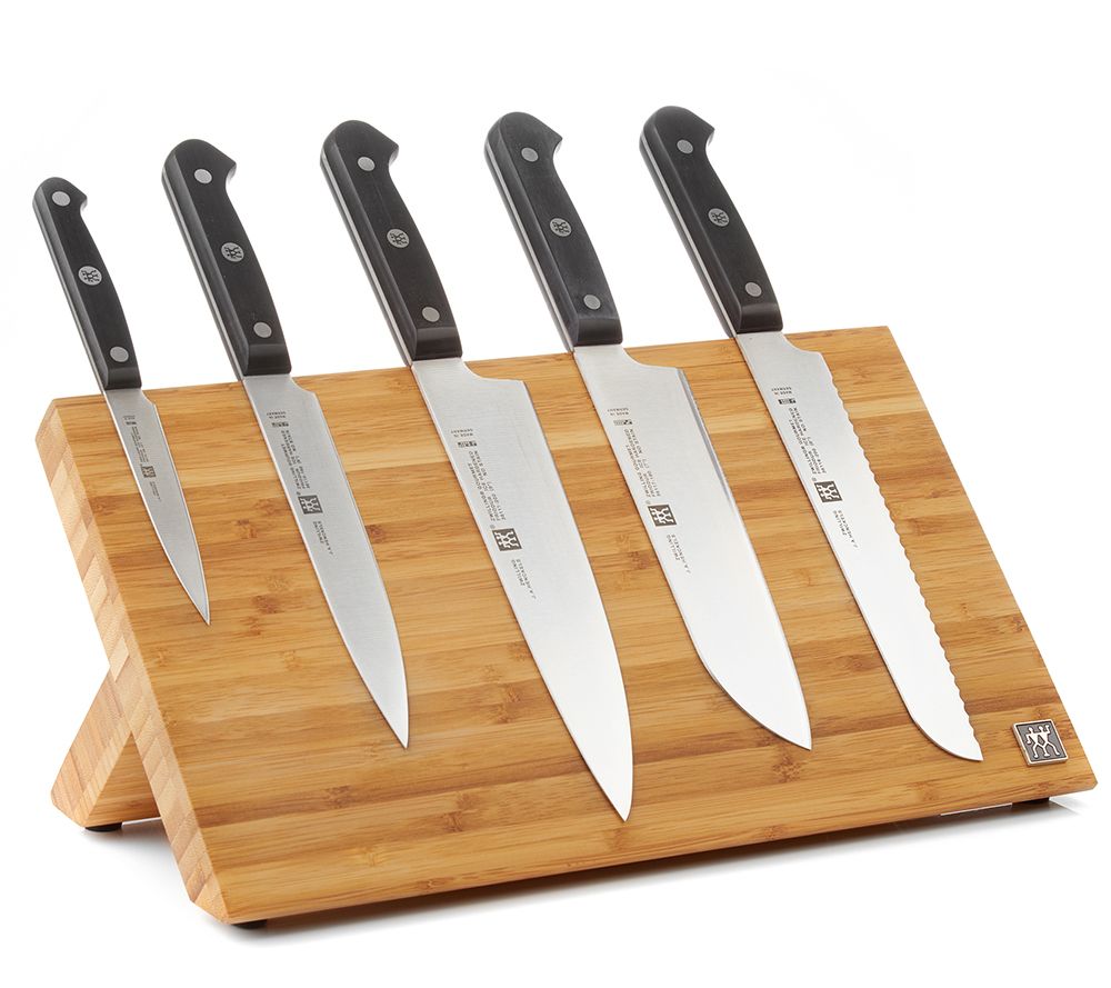 ZWILLING® Gourmet MesserSet 5tlg. inkl. Messerblock Page 1 — QVC.de