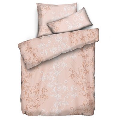 SOFT WAVE Bettwäsche Blumenranke Mikrofaser Seersucker Einzelbett, 3tlg.