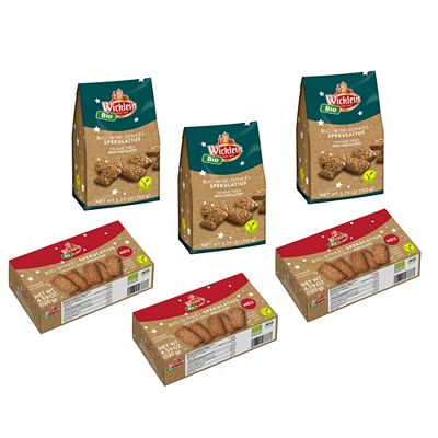 WICKLEIN Bio Dinkel Spekulatius 6 Packungen Inhalt 840g