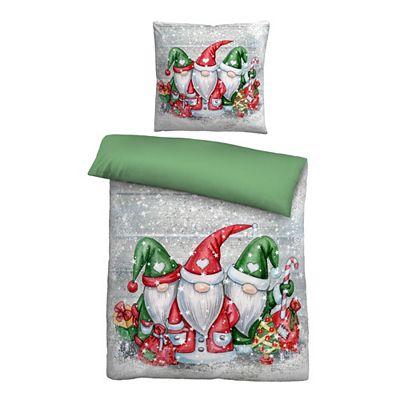 biberna® Bettwäsche Wichtel Baumwoll Feinbiber Einzelbett, 2tlg.