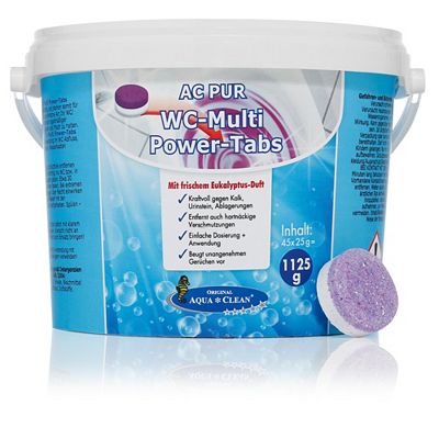 Thumbnail - AQUA CLEAN WC-Multi-Power-Tabs kraftvolle Reinigung mit Eukalyptus-Duft 45 Stück