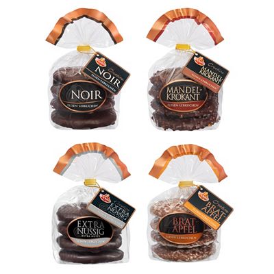 Thumbnail - WICKLEIN Creation Elisen Lebkuchen 4 Sorten exklusiv bei QVC Inhalt 1.100g