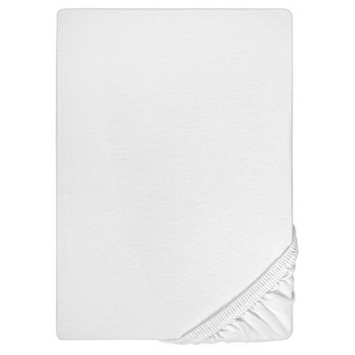 biberna® 1 uni Boxspring- Spannbettlaken Jersey-Elastic Größenauswahl