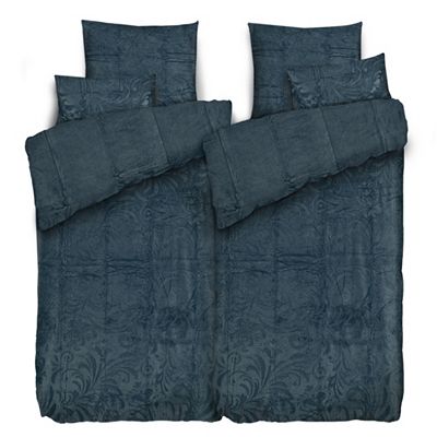 MONT CHALET Wendebettwäsche allover Ranken Mikrofaser Chinchilla Doppelbett, 6tlg.