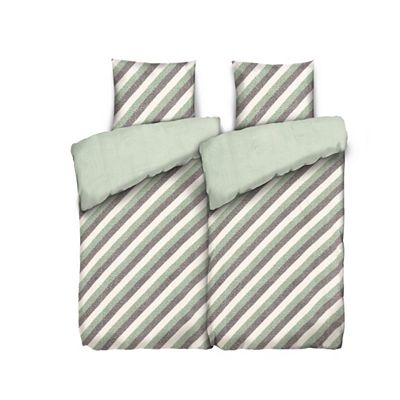 COZEE HOME Wendebettwäsche Diagonalstreifen MF Soft Bouclé Doppelbett, 4tlg.