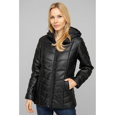 B-Ware DINE 'N' DANCE Kunstlederjacke wattiert 2-Wege-Zipper