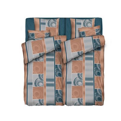 WINTERENGEL Bettwäsche Farbverlauf Mikrofaser Flanell Doppelbett, 8tlg.