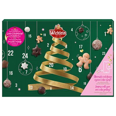 Thumbnail - WICKLEIN Lebkuchen Adventskalender exklusiv bei QVC Inhalt 327g