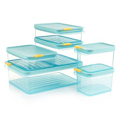 LocknLock 6 Frischhaltedosen ''Freezer Fit '' inkl. Indexetikett Gesamtvolumen 8,75L