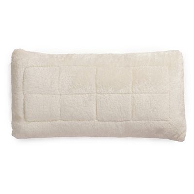 GOLDWOLKE Kopfkissen Klimaband Mikrofaser Teddyfell f.Allergiker geeignet