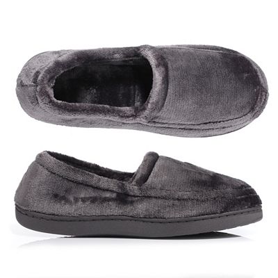 B-Ware MONT CHALET Damen-Hausschuh geschlossene Form Mikrofaser Chinchilla