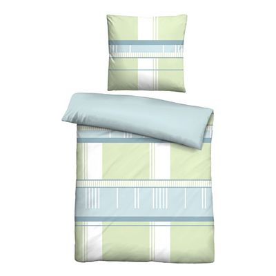 Thumbnail - Castell® Wendebettwäsche Geometrie Materialmix Einzelbett, 2tlg.