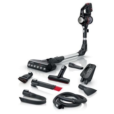 BOSCH Unlimited 7 Akku-Staubsauger inkl. Zubehör Schnellladestation bis zu 40min Laufzeit BCS711EXT