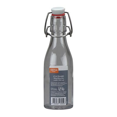 SIENA HOME Bügelflaschen Cucinare 200ml, rund 12er-Pack
