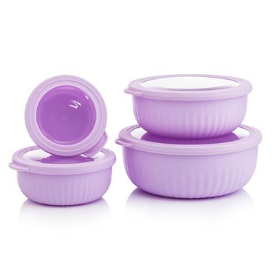 Thumbnail - COOK'S ESSENTIALS luftdichte Schüsseln, 4tlg. Set mit Deckeln 360ml, 730ml, 1,25L & 2,2L Volumen