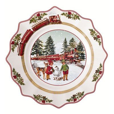 VILLEROY & BOCH Jahresteller 2025 Premium Porzellan mit weihnachtlichem Motiv Ø24cm