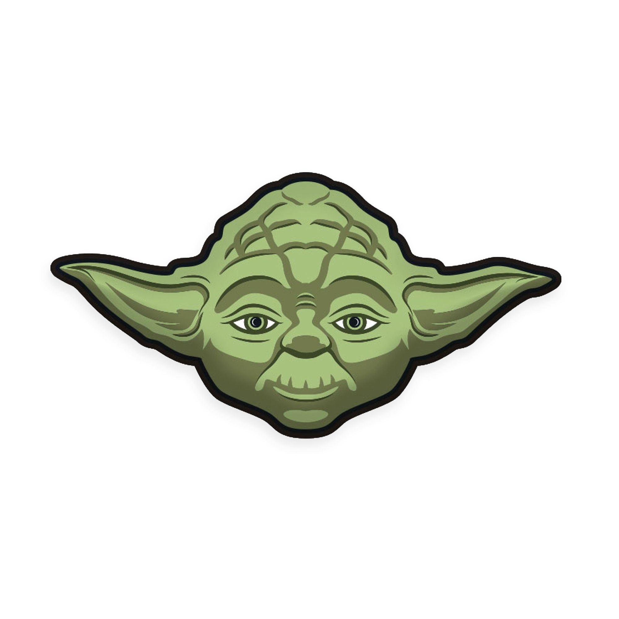 Star Wars™ Deko-Konturenkissen Yoda waschbar ca. 23x45cm