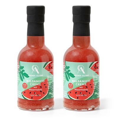Thumbnail - AROMA OLYMP Balsamico Creme mit Wassermelone 2 Flaschen à 200ml Inhalt 400ml